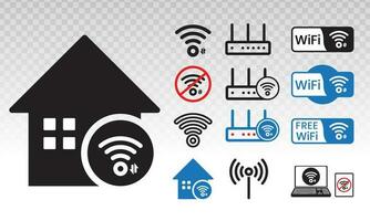 Wi-fi sinal ou wi fi sem fio Internet redes vetor