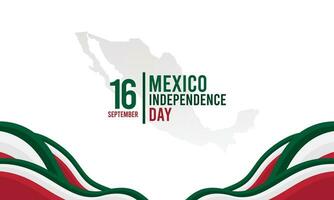 fundo de vetor de dia da independência do méxico com espaço de cópia