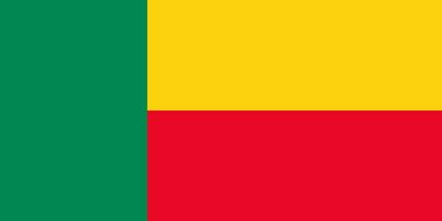 benin nacional bandeira com oficial cores vetor