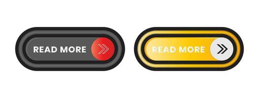 moderno ler Mais botão ícone vetor