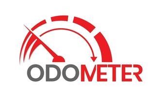 velozes aceleração odômetro logotipo isolado em branco fundo. vetor