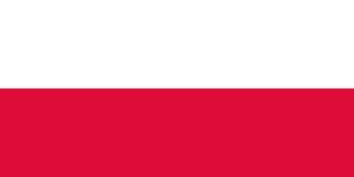 a nacional bandeira do a república do Polônia é isolado dentro oficial cores. vetor