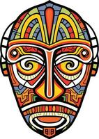 tribal mascarar vetor ilustração em isolado fundo, tribal máscaras para camiseta projeto, adesivo e parede arte