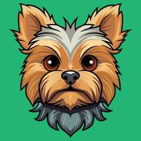 yorkshire terrier fofa cachorro vetor