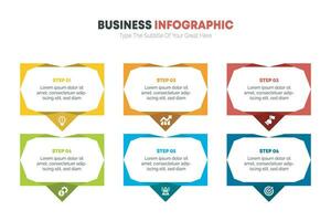 gradiente o negócio marketing infográfico vetor