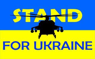 ficar de pé para Ucrânia conceptual ilustração vetor