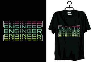 tipografia t camisa Projeto modelo engenheiro citações livre gráfico vetor para imprimir.