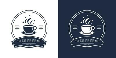 mínimo e simples café logotipo para café fazer compras simples conceito logotipo para café fazer compras limpar \ limpo café vetor logotipo café o negócio vetor logotipo pró vetor logotipo.