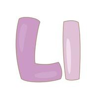 alfabeto eu para vocabulário escola lição desenho animado ilustração vetor clipart adesivo