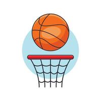 basquetebol desenho animado vetor ilustração.