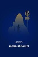 vetor. feliz maha Shivratri história. hindu. festival .social meios de comunicação publicar. feliz festival vetor