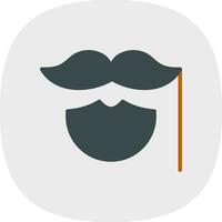 bigode vetor ícone Projeto
