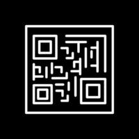 design de ícone vetorial de código qr vetor