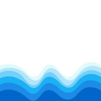 azul linhas ondas gradiente decorativo quadro, vetor Projeto modelo, abstrato água ondas