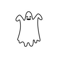 fantasma ícone vetor. fantasma ilustração placa. espectro símbolo. dia das Bruxas logotipo. espírito marca. vetor