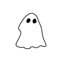 fantasma ícone vetor. fantasma ilustração placa. espectro símbolo. dia das Bruxas logotipo. espírito marca. vetor