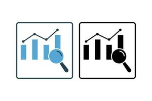inspeção ícone. ícone relacionado para enquete. sólido ícone estilo. simples vetor Projeto editável