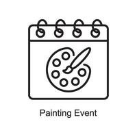 pintura evento vetor esboço ícone Projeto ilustração. arte e trabalhos manuais símbolo em branco fundo eps 10 Arquivo