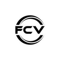 fcv logotipo projeto, inspiração para uma único identidade. moderno elegância e criativo Projeto. marca d'água seu sucesso com a impressionante isto logotipo. vetor