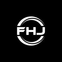 fhj logotipo projeto, inspiração para uma único identidade. moderno elegância e criativo Projeto. marca d'água seu sucesso com a impressionante isto logotipo. vetor