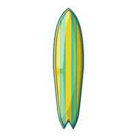 verão prancha de surfe de praia desenho animado vetor ilustração