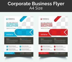 panfleto de negócios corporativos pôster panfleto brochura capa layout plano de fundo, esquema de duas cores, modelo vetorial em tamanho A4 vetor