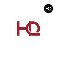 carta hq monograma logotipo Projeto vetor