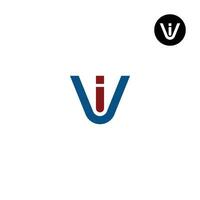 carta vi iv monograma logotipo Projeto vetor