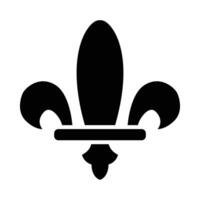 fleur de lis vetor glifo ícone para pessoal e comercial usar.