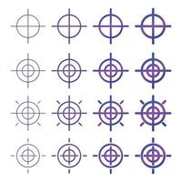 conjunto de ícones de símbolo de rotação vetor