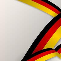 3d realista alemão bandeira fitas poster modelo em branco fundo para cópia de espaço. bandeira do Alemanha quadro. alemão fundo modelo. vetor ilustração. eps 10