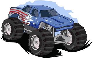 vetor de ilustração de caminhão monstro off road