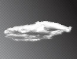 nuvens brancas 3d realistas isoladas em fundo transparente. eps10 de ilustração vetorial vetor