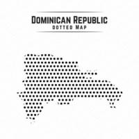 mapa pontilhado da república dominicana vetor