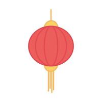 desenho de cores de decoração de elemento oriental de lanterna chinesa vetor