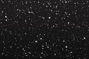 noite caindo neve em ilustração vetorial de fundo preto vetor