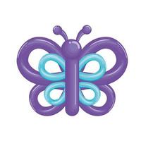 ícone de balão de borboleta vetor