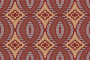 ikat desatado padronizar bordado fundo. ikat quadro, Armação geométrico étnico oriental padronizar tradicional.asteca estilo abstrato vetor ilustração.design para textura,tecido,vestuário,embrulho,sarongue.