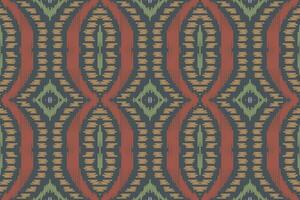 ikat floral paisley bordado fundo. ikat listras geométrico étnico oriental padronizar tradicional. ikat asteca estilo abstrato Projeto para impressão textura, tecido, saree, sari, tapete. vetor