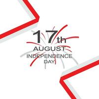 independência dia do Indonésia logotipo vetor
