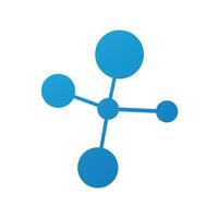 molécula logotipo modelo vetor