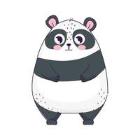 urso panda fofo vetor