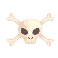 ícone de caveira de pirata vetor