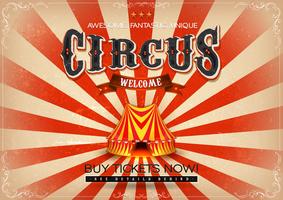 Poster de circo vintage vetor