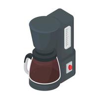 ícone isolado da máquina dispensadora de café vetor