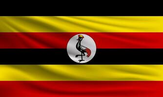 vetor bandeira do Uganda