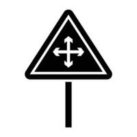 estrada sinais e indicação plano vetor ícones conjunto