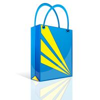 Bolsa de compras vetor