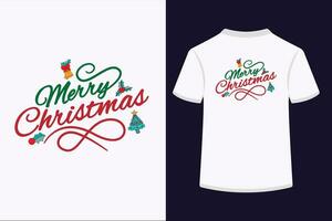 alegre Natal camiseta Projeto. vetor