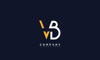 vb alfabeto cartas iniciais monograma logotipo vetor